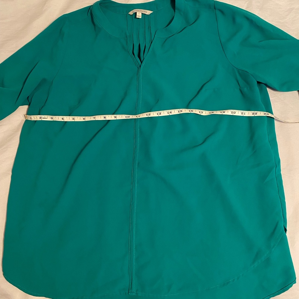 Karie Split Neck High Low Hem Blouse